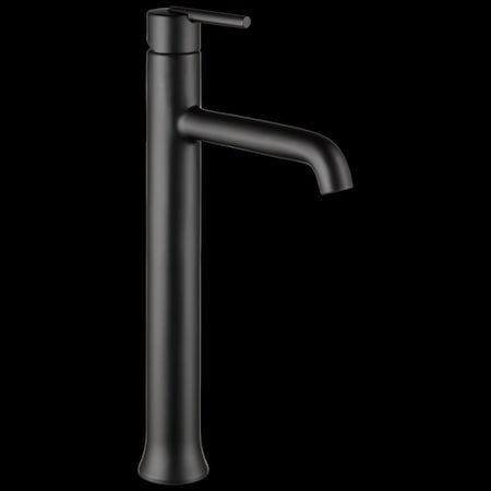 Delta Single hole installation Hole Vessel Lavatory Faucet, Matte Black 759-BL-DST